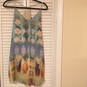 Lavender Brown Shift Dress